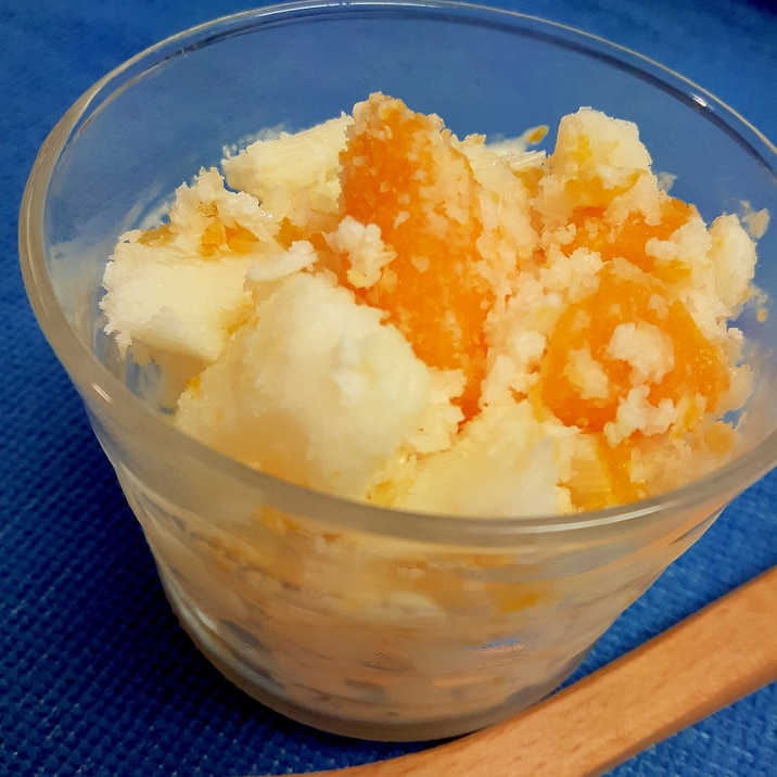 ヨーグルトとみかん缶のクラッシュシャーベット レシピ 作り方 By Acchan66 楽天レシピ